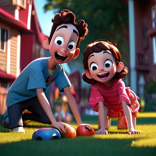 Children playing outdoors, enjoying physical activities