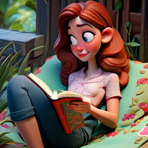 A mother immersed in a book, fostering her mental well-being through reading.