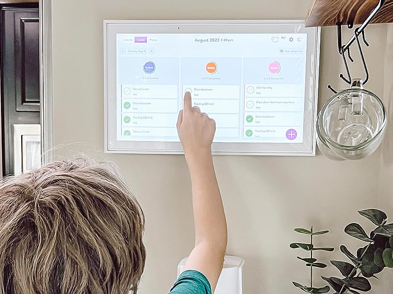 Color-coded family schedules on the Skylight Calendar.
